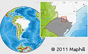Physical Location Map of Gaurama, highlighted country, highlighted parent region