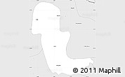 Silver Style Simple Map of Gaurama