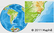 Physical Location Map of Gramado