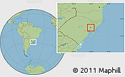 Savanna Style Location Map of Gramado