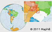 Political Location Map of Horizontina, highlighted parent region