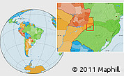 Political Location Map of Horizontina