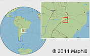 Savanna Style Location Map of Horizontina