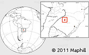 Blank Location Map of Ijui