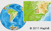 Physical Location Map of Ijui