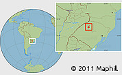 Savanna Style Location Map of Ijui
