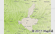 Shaded Relief Map of Ijui, physical outside