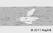 Gray Panoramic Map of Ijui