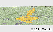 Savanna Style Panoramic Map of Ijui