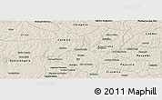 Shaded Relief Panoramic Map of Ijui