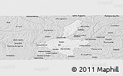 Silver Style Panoramic Map of Ijui