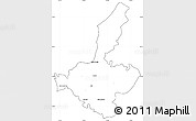 Blank Simple Map of Ijui, cropped outside