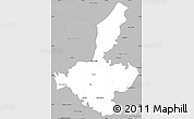 Gray Simple Map of Ijui