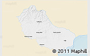Classic Style 3D Map of Jaguarao, single color outside