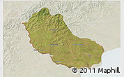 Satellite 3D Map of Jaguarao, lighten