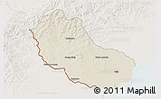 Shaded Relief 3D Map of Jaguarao, lighten
