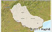 Shaded Relief 3D Map of Jaguarao, satellite outside