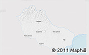 Silver Style 3D Map of Jaguarao, single color outside