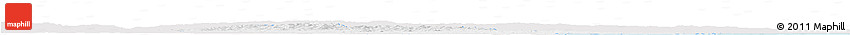 Silver Style Horizon Map of Jaguarao, single color outside