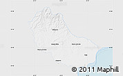 Silver Style Map of Jaguarao, single color outside