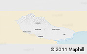 Classic Style Panoramic Map of Jaguarao, single color outside