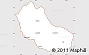 Classic Style Simple Map of Jaguarao, cropped outside