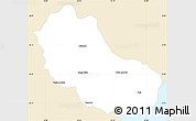 Classic Style Simple Map of Jaguarao, single color outside
