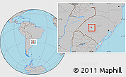 Gray Location Map of Mata