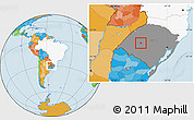 Political Location Map of Mata, highlighted country, highlighted parent region