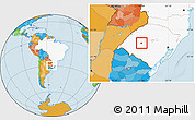 Political Location Map of Mata, highlighted country