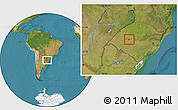 Satellite Location Map of Mata