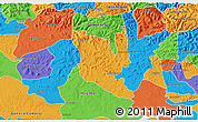 Political 3D Map of Montenegro