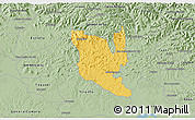 Savanna Style 3D Map of Montenegro