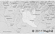 Silver Style 3D Map of Montenegro