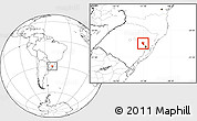 Blank Location Map of Montenegro