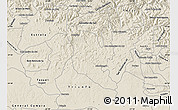 Shaded Relief Map of Montenegro