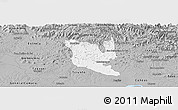 Gray Panoramic Map of Montenegro