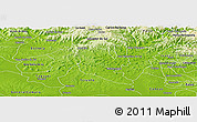 Physical Panoramic Map of Montenegro