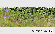 Satellite Panoramic Map of Montenegro