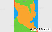 Political Simple Map of Montenegro