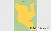 Savanna Style Simple Map of Montenegro