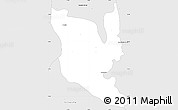 Silver Style Simple Map of Montenegro
