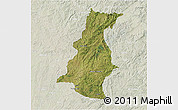 Satellite 3D Map of Pinheiro Machado, lighten