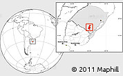 Blank Location Map of Pinheiro Machado, highlighted parent region