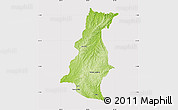 Physical Map of Pinheiro Machado, cropped outside
