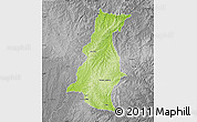 Physical Map of Pinheiro Machado, desaturated