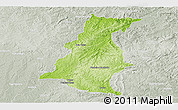Physical Panoramic Map of Pinheiro Machado, lighten, semi-desaturated