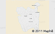 Classic Style 3D Map of Rio Pardo, single color outside