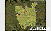 Satellite 3D Map of Rio Pardo, darken