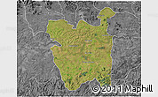 Satellite 3D Map of Rio Pardo, desaturated